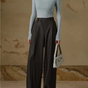 Grey high waist trouser